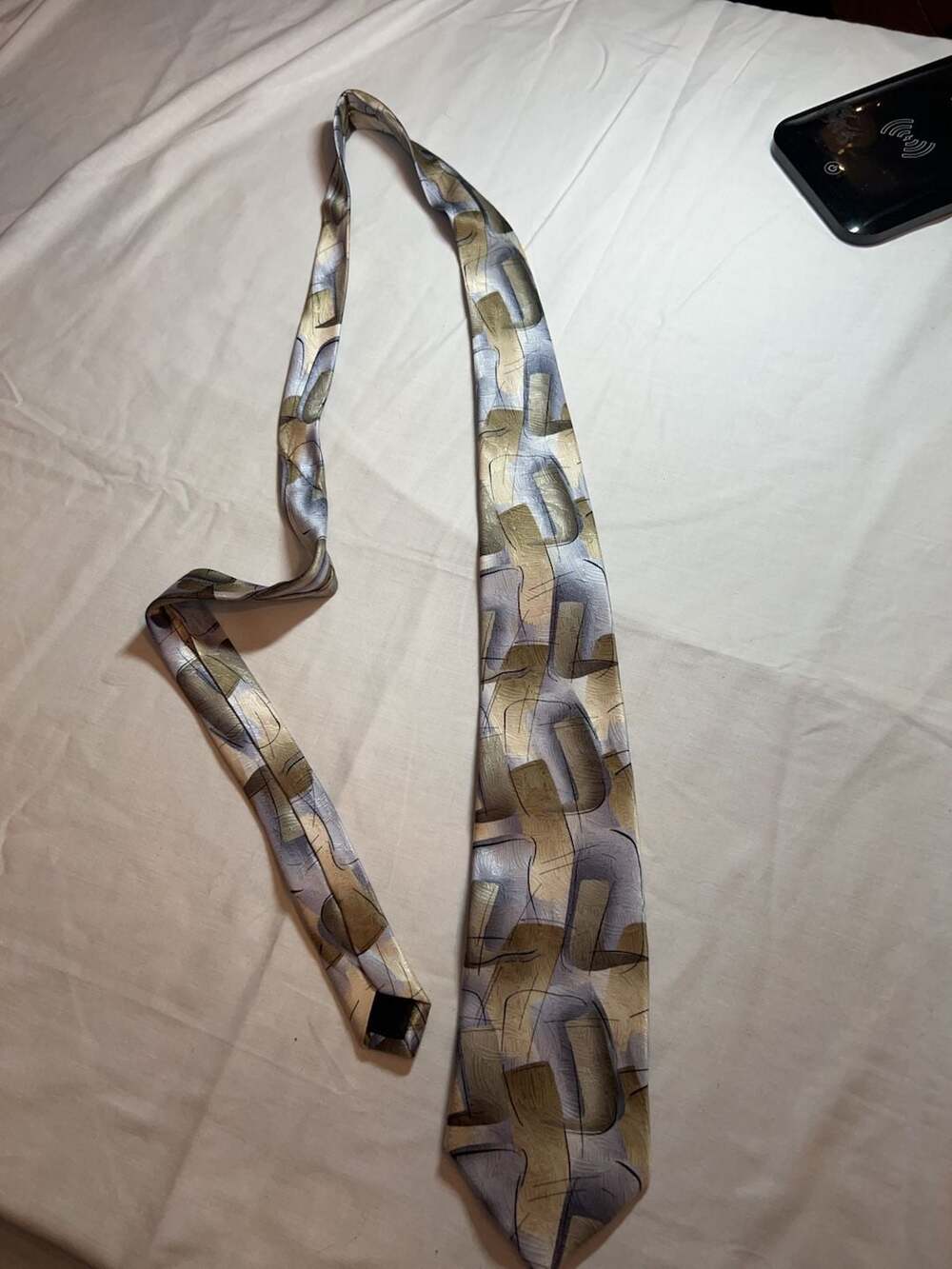 J. Garcia Scales Collection Extra Long Silk Necktie